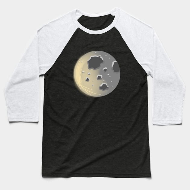 The moon shines Baseball T-Shirt by WritingLuv